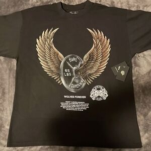 Darc Sport L Oversized charcoal workout tee